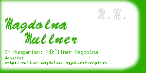 magdolna mullner business card